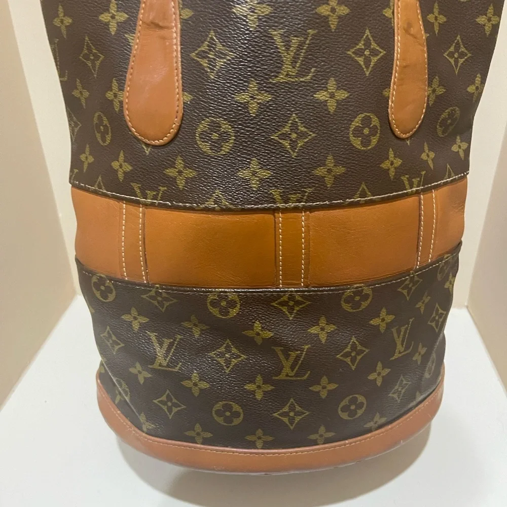 Louis Vuitton French Co USA Vintage Large Monogram Marais Bucket Tote Bag - Picture 4 of 12